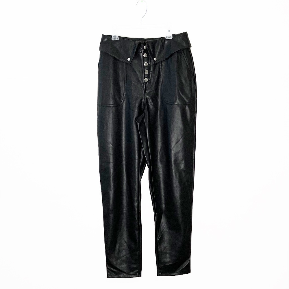 BarIII faux leather pants